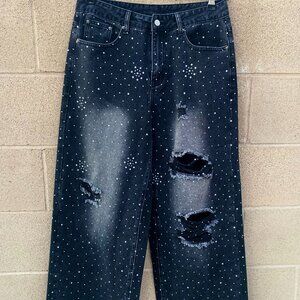 ROMWE 32Rx36R Streetlife Denim Jeans Baggy